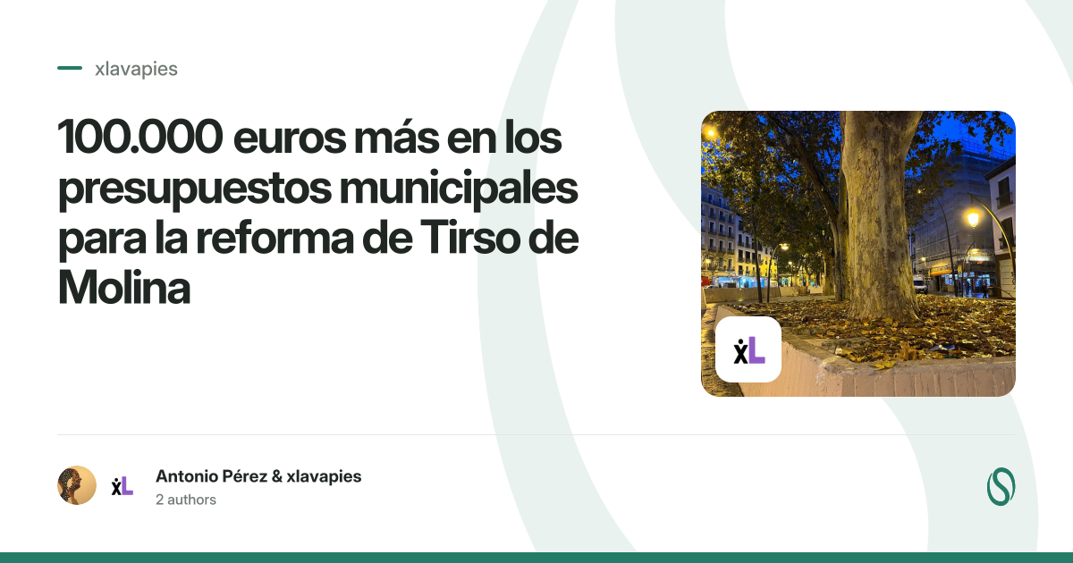 100.000 euros más en los presupuestos municipales para la reforma de ...